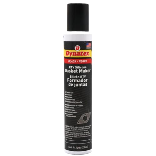Dynatex Black RTV Silicone Gasket Maker 7.4oz Automatic Can (1 Pack) - size: 8 Ounces