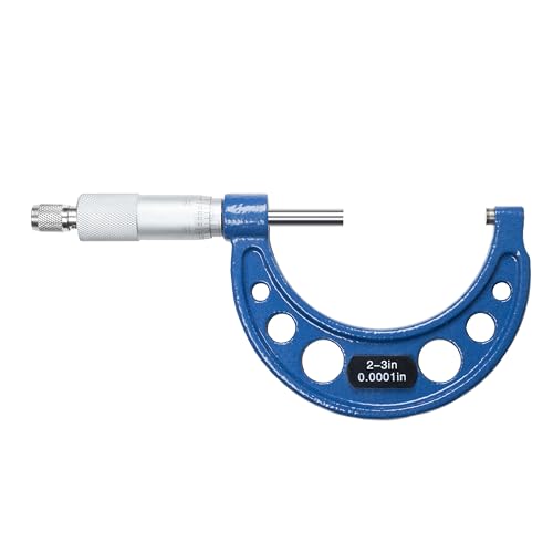 HFS(R) 2-3" Outside Micrometer with 0.0001" Accuracy, Carbide Anvil and Laser-Etched Scale - size: 2-3"x0.0001", style: Classic Ratchet