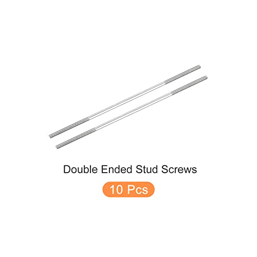 METALLIXITY Double Ended Stud Screws (M3 Thread 110mm Length) 10pcs, 304 Stainless Steel Dual Threaded Rod Bolts - for House Maintenance - size: M3x110mm