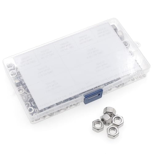 #2-56 to 3/8"-16 UNC 304 Stainless Steel Hex Nuts Assortment Kit