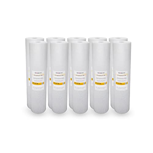Max Water 5 Micron 20 x 4.5 Sediment Filter 20 inch Replacement Cartridge - size: 10 Counts, style: 5 Micron