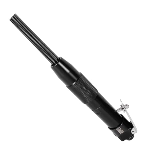 Compact Air Needle Scaler Tool, with 12 Hardened Steel Needles, Pneumatic Rust Paint Weld Slag Dirt Remover