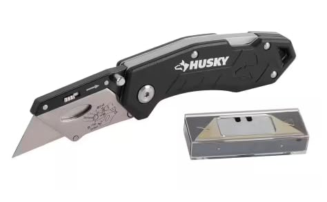 Husky Folding Lock-Back Utility Knife