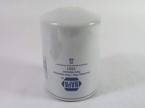 NAPA FILTERS 1551 1"-12 THREAD SIZE, ENHANCED CELLULOSE MEDIA, GOLD SERIES, HYDRAULIC FILTER, SPIN-ON, W/GASKET