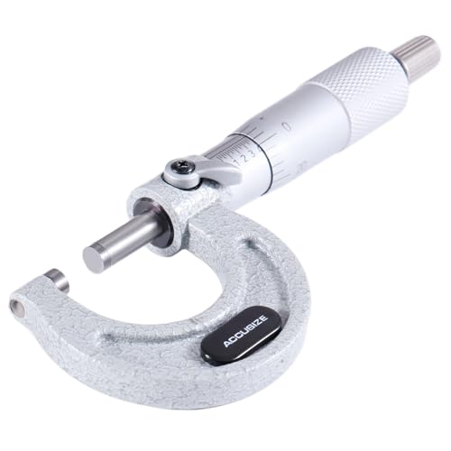 Accusize Industrial Tools 0-1'' by 0.0001'' Ultra-Precision Outside Micrometer, Eg00-0001 - size: 0-1"