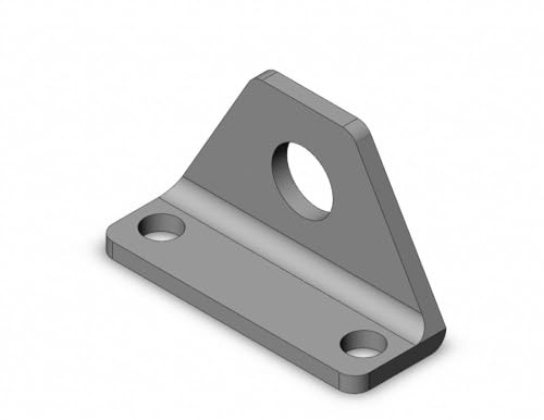 Foot Bracket: Flange/Foot Mount Type, Fits 10 mm Bore Dia, Stainless Steel, CJ-L016SUS, CJ-L016SUS, 826GD3