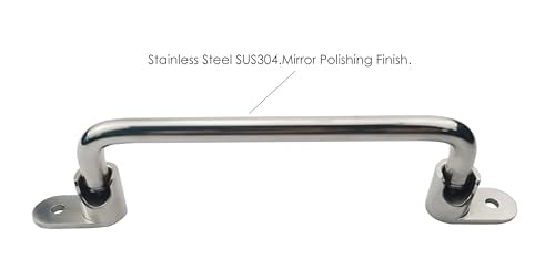 304 Stainless Steel Folding Pulls Cabinet Handle 90 Degrees Folding Pull Handle with Bright Polishing,5-2/5''Hole Center - style: 5-2/5''Hole Center
