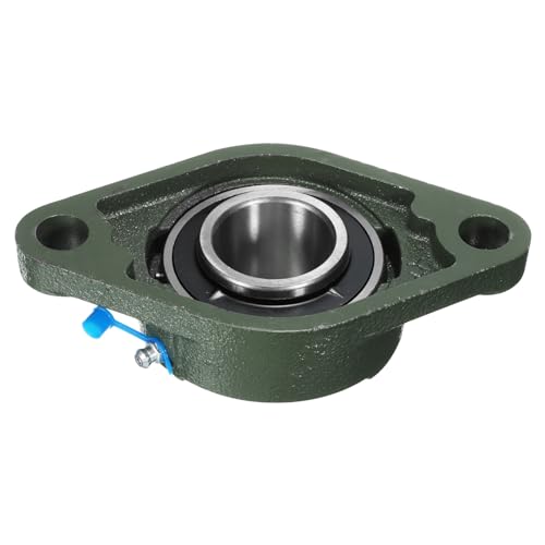 uxcell 2pcs UCFL207-23 Pillow Block Bearings 1-7/16 inch Bore Self Alignment, Solid Cast Iron Base Mounted Chrome Steel Bearings - size: UCFL207-23