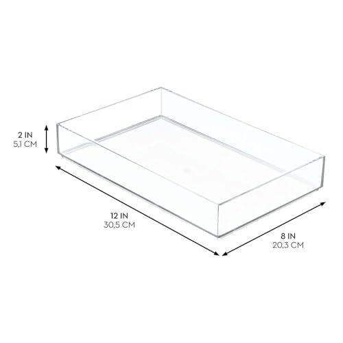 iDesign Clear Drawer Organizer - size: XL