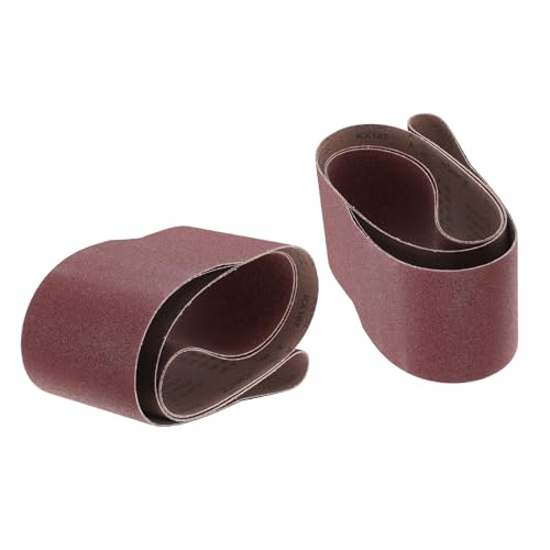uxcell 2pcs 6" x 89" Sanding Belts 80 Grits Aluminum Oxide - size: 80 Grits