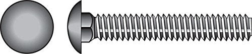 Hillman 832514 Stainless Steel Carriage Bolt, 1/4 x 1-1/2-Inch, 50-Pack, Zinc - size: 50-Pack, style: 1/4 x 1-1/2"