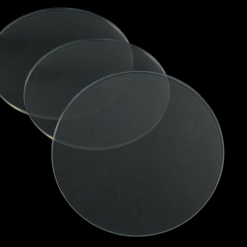 Hitefu Clear Circle Acrylic Sheets, 3.5 Inch, 10 Packs, 3mm Thick - size: 3.5 Inch