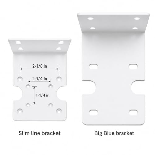 CFS - Slim Line Mounting Bracket for 10" and 20" Water Filter Housing - size: 1 Pack, 2-1/8 in hole spacing