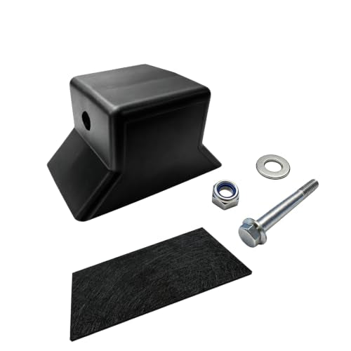 Flat Bow Stop Fits Boat Trailers 5.5 In Span 1/2 Shaft, Jon Boat, Skiff