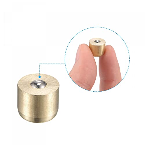 uxcell Brass Push Button Grease Oil Cup 10x8mm Ball Oiler for Lubrication System 10Pcs - size: 10x8mm