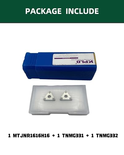 TNMG160404&TNMG160408 CBN-6 Boron Nitride Turning Insert with MTJNR1616H16 External Turning Lathe Cutting Tool Holder,High Speed Finishing of Heat Treated Steel,Sintered Ferrous Alloy and Cast Iron