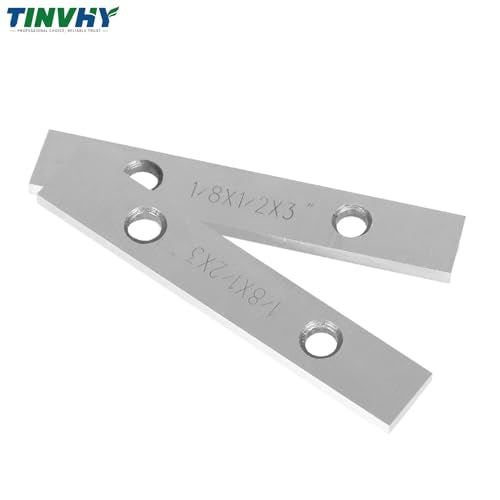 10-Pack 1/8In Thick 3In Long Steel Parallel Set .0002In Hardened Precision Machinist Tools