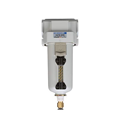 PneumaticPlus SAFM400-N04BD-MEP Coalescing Filter 1/2" NPT, 0.1 Micron - size: 1/2" NPT, style: Metal Bowl - Auto Drain