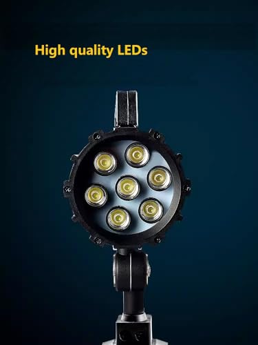 LED Work Lights 24V IP68 Adjustable Aluminum Alloy Industrial Lighting Machine Light for Lathe, CNC Milling Machine, Drilling Machine - Long Arm (7)