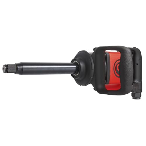 Chicago Pneumatic CP7763D-6 Air Impact Wrench (3/4 Inch), 6 Inch Ext Anvil, Air Impact Gun Industrial Repair & Assembly Tool, D-Handle, Twin Hammer, Max Torque Output 1300 ft. lbf/1760 Nm, 6600 RPM - size: 3/4-Inch Drive Size, style: Extended Anvil w/ D-H