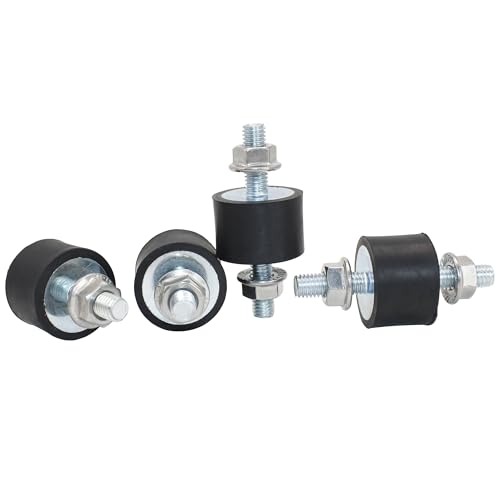 EASYEAH M8 Rubber Vibration Isolator Mounts Double Stud Shock Absorber - size: VV-M8x23-30x20