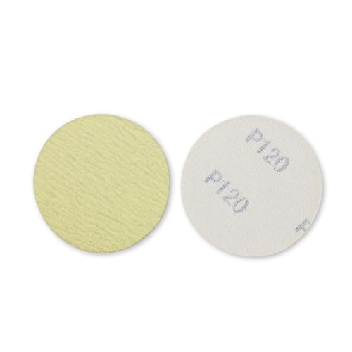 BHA 3" Gold Hook & Loop Sanding Discs for DA Sander, 120 Grit - 50 Pack - style: 120 Grit