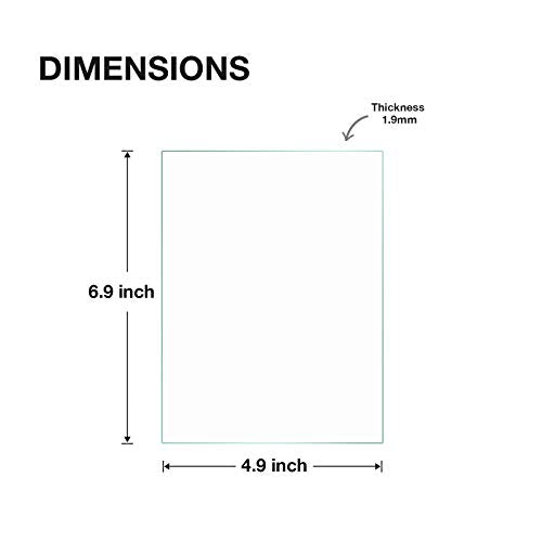 Egofine 5x7 Heat-Strengthened Glass Replacement 2 Pack, for 5 by 7 Photo Frame - size: 5x7