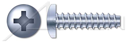 (10000 pcs) #3-24 X 1/4", Trilobe Thread Rolling Screws for Plastics, Pan Phillips Drive, 48-2 Thread, Steel, Zinc Plated and Waxed