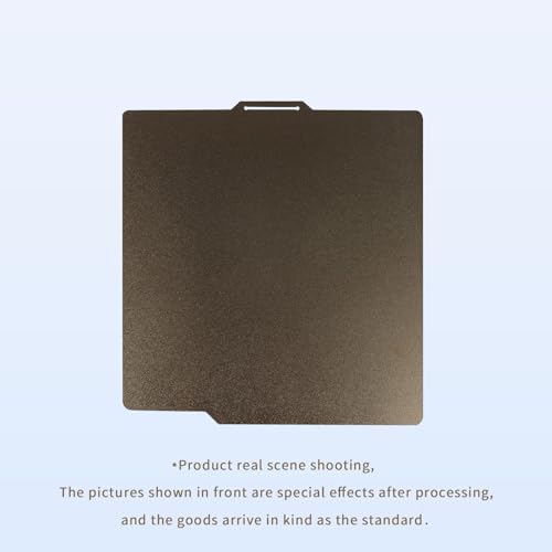 IdeaFormer Double Sided Golden Textured P2S P1S PEI Spring Steel Sheet 257x257mm, Flexible PEI Print Bed for Bambu Lab x2D X1 X1C P1P P1S P2S A1 3D Printer - color: Double Side Textured PEI