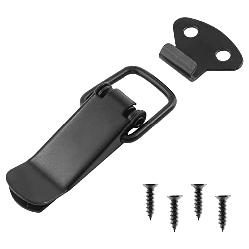 Jiozermi 12 Pack Spring Toggle Latch, 2.8", Black - size: 2.8"x 0.9", 12 Pcs