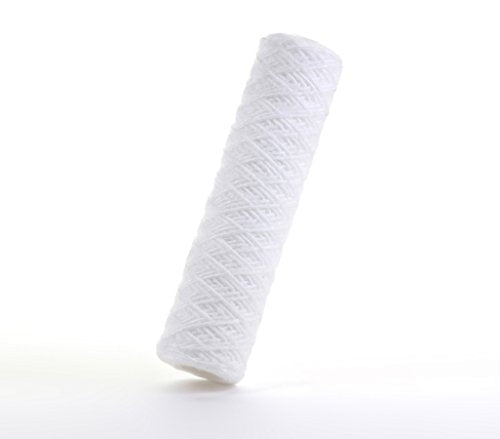 Hydronix SWC-25-1050 Universal Whole House String Wound Sediment Water Filter Cartridge 2.5" x 10" - 50 Micron (3 Pack)