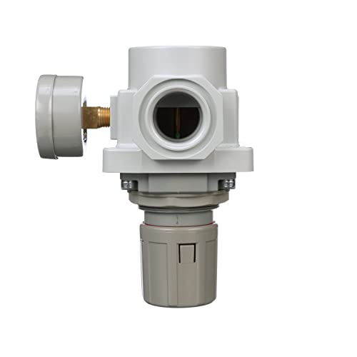 PneumaticPlus SAR600-N10BG Compressed Air Pressure Regulator, 1" NPT - size: 1" NPT