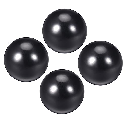 Thermoset Ball Knobs, M6 Female Thread 20mm Diameter, Plastic Metric Hand Screw Grip Black - (Applications: for Lathe Machinery Lever Handle), 4-Pieces - color: Black, size: M6 x 20mm