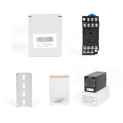 LCD Digital Display Relay, 14-Pin 12 VDC 4PDT - size: 14-Pin 12 VDC