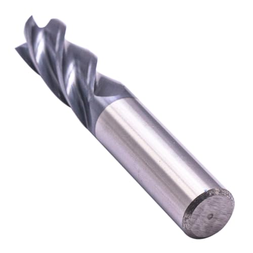 BestParts 5Pcs 1/2" 4 Flute Solid Carbide Square End Mills - AlTiN Coated - size: 1/2 in