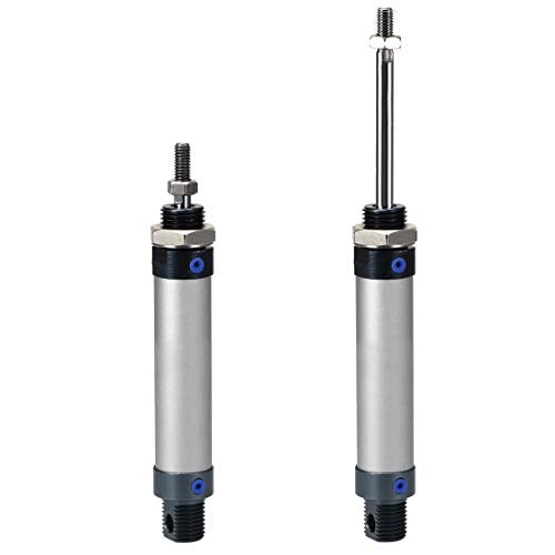 uxcell Pneumatic Air Cylinder MAL16 x 25,16mm Bore 25mm Stoke M6,Single Rod Double Action - size: 16 x 25mm