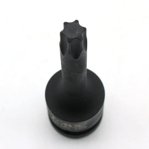 TEMO T50 3" Torx Star 6 Point Black Impact Bit Socket 1/2" Square Drive - size: T50