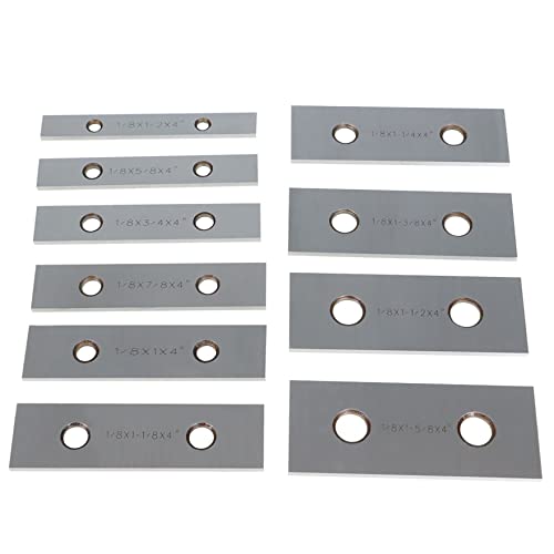 waltyotur 1/8 Inch Steel Parallel Set 1/8 x 4 Inch 10 Pairs - size: 4 in