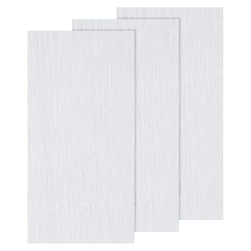 PATIKIL 6061 T651 Aluminum Sheet Metal 4 x 7 x 3/8(0.4") Inch 3Pcs Flat Plain Aluminum Plate Covered Stock with Protective Film, Heat Rectangle 10MM for Lndustry Crafting - size: 4" x 7" x 3/8"