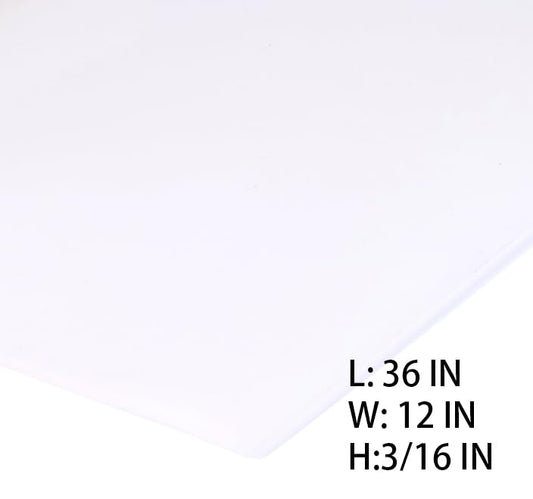 Neoprene Rubber Sheet Solid Rubber Strips Roll Mat PadInsulation High Temperature Rsistant for DIY Gaskets, Pads, Sealing, Cushion (Translucent, 12" X 36" X 3/16" (.187")) - color: Translucent, size: 12" X 36" X 3/16" (.187