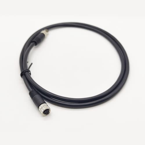 M8 4 Pins Male to Female Connector Cable, A Code Straight Molding Cable Female to Male Aviation Sensor Electrical PVC Cable 60V 4A AC/DC Industrial Molded Cable AWG24(10Meter) - size: 32.8ft