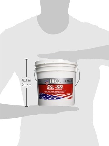 LA-CO 42014 Slic-Tite Premium Thread Sealant Paste with PTFE, -50 to 500 Degree F Temperature, 1 Gallon - size: 1 Gal