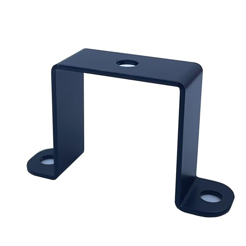 4 PCS 2x2" Square Tube Strap Clamps, 2 inch pipe strap, metal u clamp bracket for mounting,Powder Coated Black (Pack of 4) - size: 2x2" (Pack of 4)