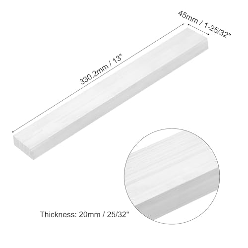 MECCANIXITY Square Aluminum Flat Bar 25/32"Thick x 1-25/32"Width x 13" Long - size: 25/32" x 1-25/32" x 13"