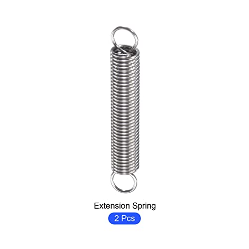 METALLIXITY Extension Spring (1.5x12x80mm/0.06"x0.48"x3.15") 2Pcs, 304 Stainless Steel Tension Spring Wire - for Home Repair Construction Machinery - size: 0.06"x0.48"x3.15"