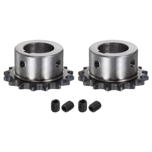uxcell 2pcs ISO/DIN 06B-1 Roller Chain Sprocket B Type 22mm Bore,3/8" Pitch