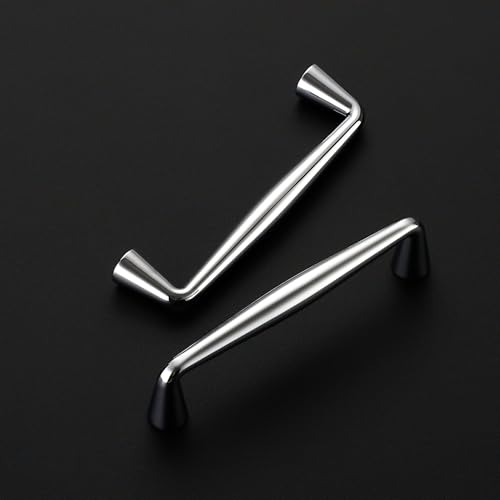 Ravinte Polished Chrome Cabinet Handles Solid Handles,3-1/2 Inch,5 Pack - color: Polished Chrome, size: 3-1/2 Inches Hole Center