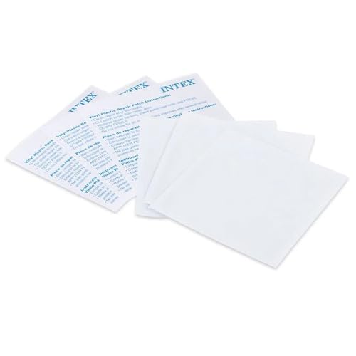 INTEX Wet Set Adhesive Vinyl Plastic Swimming Pool Tube Repair Patch 18 Pack Kit