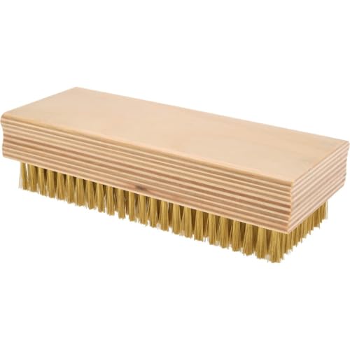 PRO SOURCE Fine Wire Cleaning & Finishing Brush: 0.005" Brass Filament in 2-5/8" x 6-1/2" Wood Block - style: 2-5/8" x 6-1/2" (0.005" Brass)