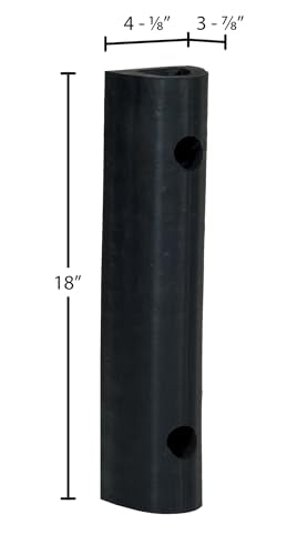 Vestil M-4-18 Extruded Rubber Fender Bumper Black - size: One Size